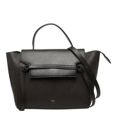 セリーヌ ベルトバッグ ミニ ハンドバッグ ショルダーバッグ 2WAY F-GA-1125 ダークブラウン レザー レディース CELINE 【中古】