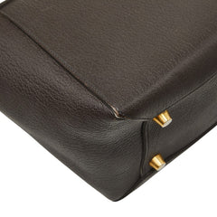 セリーヌ ベルトバッグ ミニ ハンドバッグ ショルダーバッグ 2WAY F-GA-1125 ダークブラウン レザー レディース CELINE 【中古】