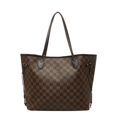 ルイ ヴィトン ダミエ ネヴァーフル MM トートバッグ N51105 ブラウン PVC レザー レディース LOUIS VUITTON 【中古】
