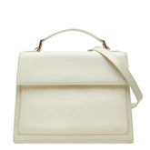 サンローラン ハンドバッグ ショルダーバッグ 2WAY ホワイト レザー レディース SAINT LAURENT 【中古】