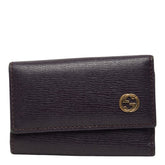 グッチ インターロッキングG キーケース 309706 パープル レザー レディース GUCCI 【中古】