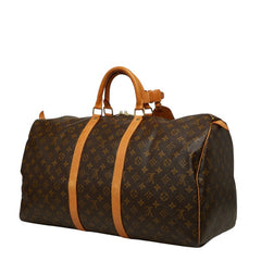 ルイ ヴィトン モノグラム キーポル55 ボストンバッグ M41424 ブラウン PVC レザー レディース LOUIS VUITTON 【中古】