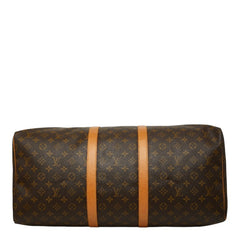 ルイ ヴィトン モノグラム キーポル55 ボストンバッグ M41424 ブラウン PVC レザー レディース LOUIS VUITTON 【中古】