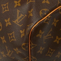 ルイ ヴィトン モノグラム キーポル55 ボストンバッグ M41424 ブラウン PVC レザー レディース LOUIS VUITTON 【中古】
