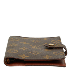 ルイ ヴィトン モノグラム アジェンダPM 手帳カバー R20005 ブラウン PVC レザー レディース LOUIS VUITTON 【中古】