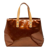 ルイ ヴィトン モノグラム ヴェルニ リードPM ハンドバッグ M91146 ブロンズ ブラウン パテントレザー レディース LOUIS VUITTON 【中古】