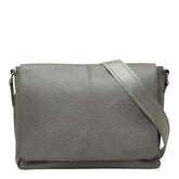 ルイ ヴィトン タイガ ロマンMM 斜め掛け ショルダーバッグ M32623 グラシエ グレー レザー メンズ LOUIS VUITTON 中古
