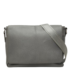 ルイ ヴィトン タイガ ロマンMM 斜め掛け ショルダーバッグ M32623 グラシエ グレー レザー メンズ LOUIS VUITTON 中古