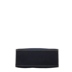 フェンディ FFロゴバックル トートバッグ ショルダーバッグ ネイビー キャンバス レディース FENDI 中古