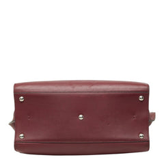 フェンディ トロワジュール ハンドバッグ ショルダーバッグ 2WAY 8BH279-Z6N ワインレッド系 レザー レディース FENDI 中古