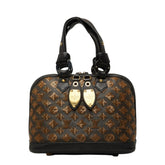 ルイ ヴィトン モノグラム エクリプス アルマ ハンドバッグ M40245 ブラウン PVC レザー スパンコール レディース LOUIS VUITTON 【中古】