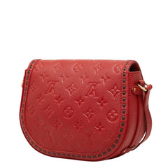 ルイ ヴィトン モノグラム アンプラント ジュノ 斜め掛け ショルダーバッグ M43144 スリーズ レッド レザー レディース LOUIS VUITTON 【中古】