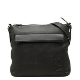 グッチ インターロッキングG 斜め掛け ショルダーバッグ 322059 ブラック レザー レディース GUCCI 中古