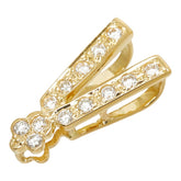 ダイヤモンド K18YG イエローゴールド ダイヤ0.16ct デザインネックレストップ ペンダントトップ ネックレス レディース 【中古】