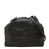 ロエベ アナグラム フラメンコ 斜め掛け ショルダーバッグ ブラック レザー レディース LOEWE 中古