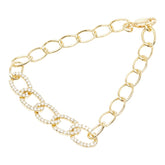 ダイヤモンド K18YG イエローゴールド ダイヤ0.85ct チェーン ブレスレット レディース 【中古】
