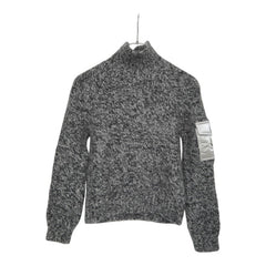 モンクレール CICLISTA セーター ニット サイズ:S グレー ウール アルパカ レディース MONCLER 中古