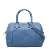 フルラ アルバ サッチェル S ハンドバッグ ショルダーバッグ 2way F7592 ブルー レザー レディース Furla 中古