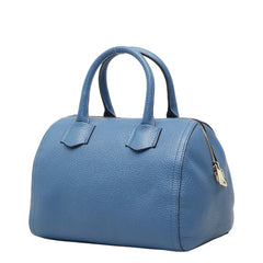 フルラ アルバ サッチェル S ハンドバッグ ショルダーバッグ 2way F7592 ブルー レザー レディース Furla 中古