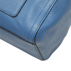 フルラ アルバ サッチェル S ハンドバッグ ショルダーバッグ 2way F7592 ブルー レザー レディース Furla 中古