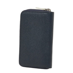 バリー ジップアラウンド キーケース ネイビー レザー レディース BALLY 中古