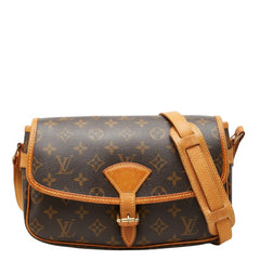 ルイ ヴィトン モノグラム ソローニュ 斜め掛け ショルダーバッグ M42250 ブラウン PVC レザー レディース LOUIS VUITTON 中古