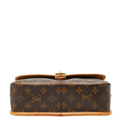 ルイ ヴィトン モノグラム ソローニュ 斜め掛け ショルダーバッグ M42250 ブラウン PVC レザー レディース LOUIS VUITTON 中古