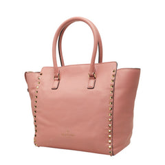 ヴァレンチノ ロックスタッズ ハンドバッグ ショルダーバッグ 2WAY ピンク レザー レディース Valentino 中古