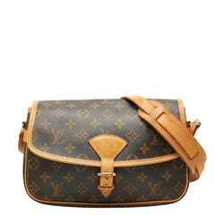 ルイ ヴィトン モノグラム ソローニュ 斜め掛け ショルダーバッグ M42250 ブラウン PVC レザー レディース LOUIS VUITTON 中古