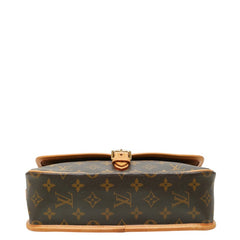 ルイ ヴィトン モノグラム ソローニュ 斜め掛け ショルダーバッグ M42250 ブラウン PVC レザー レディース LOUIS VUITTON 中古