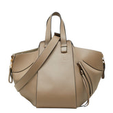 ロエベ ハンモック スモール ハンバーグ ショルダーバッグ 2WAY ベージュ レザー レディース LOEWE 中古
