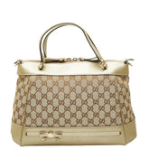 グッチ GGキャンバス メイフェア ハンドバッグ 269894 ベージュ ゴールド キャンバス レザー レディース GUCCI 中古