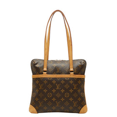 ルイ ヴィトン モノグラム クーサンGM トートバッグ ショルダーバッグ M51141 ブラウン PVC レザー レディース LOUIS VUITTON 中古