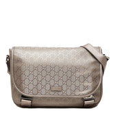 グッチ GGインプリメ 斜め掛け ショルダーバッグ メッセンジャーバッグ 201732 ブラウン系 PVC レディース GUCCI 中古