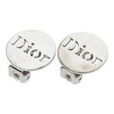 ディオール ロゴ サークル スタッドピアス シルバー メタル レディース Dior 【中古】
