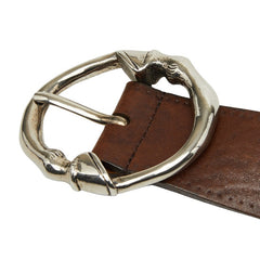 グッチ ベルト サイズ:95/38 ブラウン レザー メンズ GUCCI 【中古】
