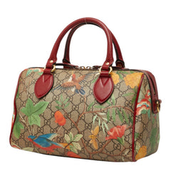 グッチ GGスプリーム ティアン ハンドバッグ ショルダーバッグ 2WAY 409529 ベージュ レッド PVC レザー レディース GUCCI 【中古】