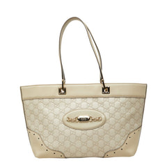 グッチ グッチシマ トートバッグ ショルダーバッグ 145993 アイボリー系 レザー レディース GUCCI 【中古】
