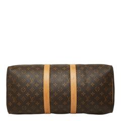 ルイ ヴィトン モノグラム キーポル45 ボストンバッグ トラベルバッグ M41428 ブラウン PVC レザー レディース LOUIS VUITTON 【中古】