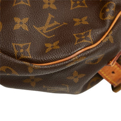 ルイ ヴィトン モノグラム ソミュール35 斜め掛け ショルダーバッグ M42254 ブラウン PVC レザー レディース LOUIS VUITTON 中古