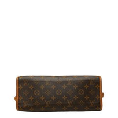 ルイ ヴィトン モノグラム ポパンクール ロン 斜め掛け ショルダーバッグ M40008 ブラウン PVC レザー レディース LOUIS VUITTON 中古