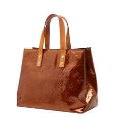ルイ ヴィトン モノグラム ヴェルニ リードPM ハンドバッグ M91146 ブロンズ ブラウン パテントレザー レディース LOUIS VUITTON 中古