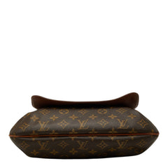 ルイ ヴィトン モノグラム ミュゼット 斜め掛け ショルダーバッグ M51256 ブラウン PVC レザー レディース LOUIS VUITTON 中古