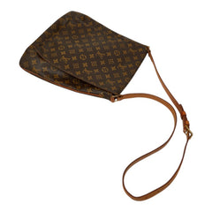 ルイ ヴィトン モノグラム ミュゼット 斜め掛け ショルダーバッグ M51256 ブラウン PVC レザー レディース LOUIS VUITTON 中古