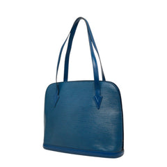 ルイ ヴィトン エピ リュサック トートバッグ ショルダーバッグ M52285 トレドブルー レザー メンズ LOUIS VUITTON 中古