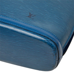 ルイ ヴィトン エピ リュサック トートバッグ ショルダーバッグ M52285 トレドブルー レザー メンズ LOUIS VUITTON 中古