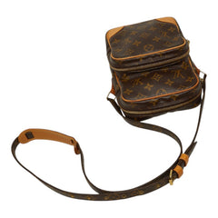 ルイ ヴィトン モノグラム アマゾン 斜め掛け ショルダーバッグ M45236 ブラウン PVC レザー レディース LOUIS VUITTON 中古