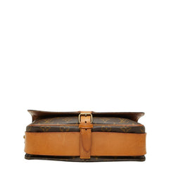 ルイ ヴィトン モノグラム カルトシエールGM 斜め掛け ショルダーバッグ M51252 ブラウン PVC レザー レディース LOUIS VUITTON 中古