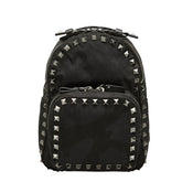 ヴァレンチノ ロックスタッズ カモフラージュ 迷彩 リュック バックパック ブラック系 レザー レディース Valentino 中古