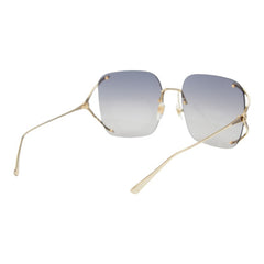 グッチ インターロッキングG サングラス アイウェア バタフライ GG0646S ゴールド ブラック メッキ レディース GUCCI 【中古】